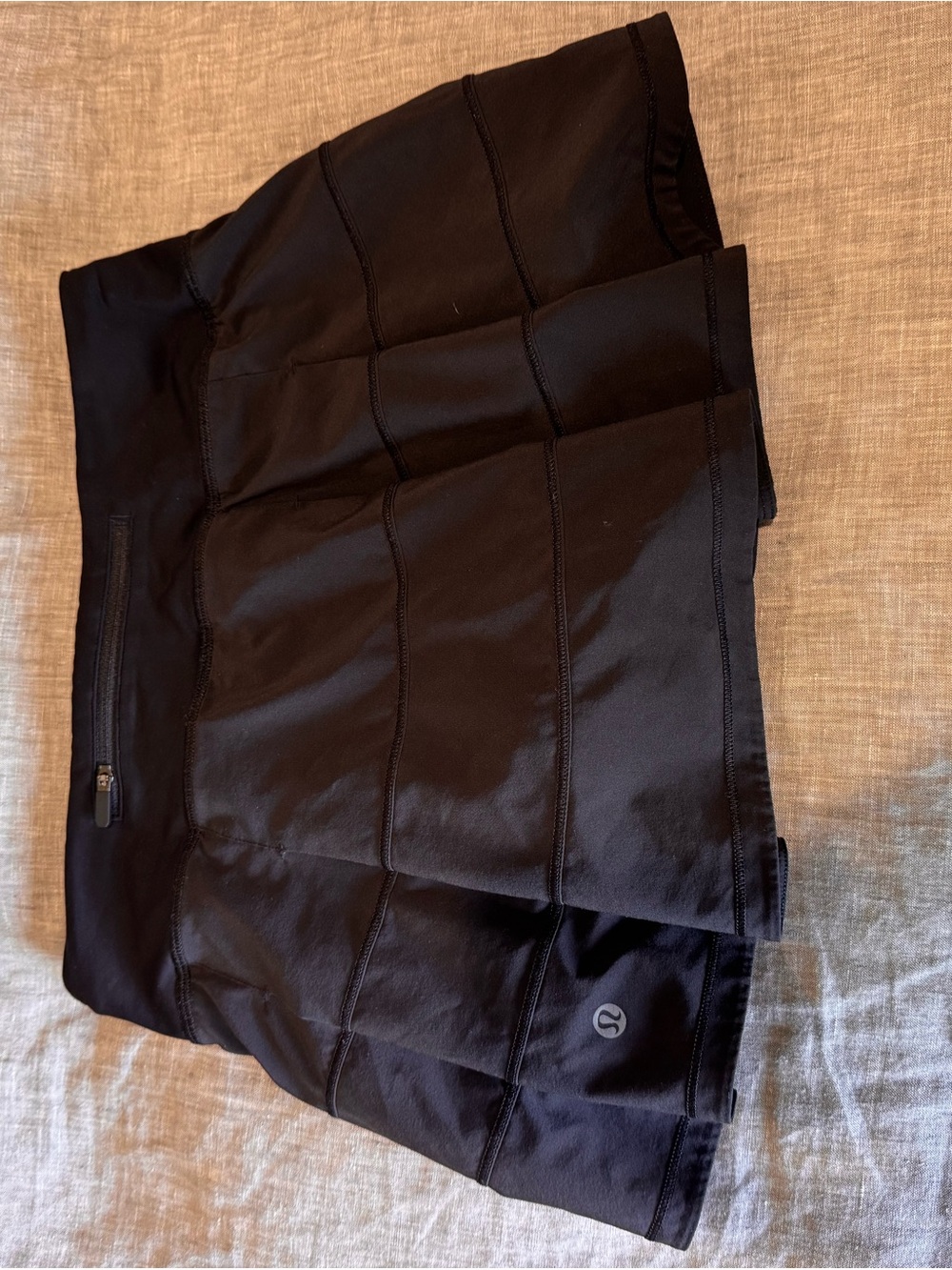 lululemon athletica Black Circle Skirt with Subtle Logo - Picture 2 of 3